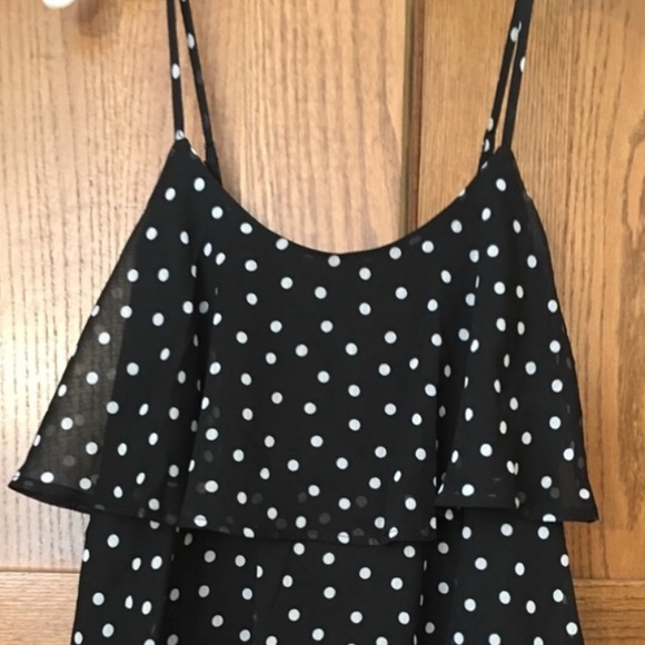Candie's Tops - black & White polkadot camisole🎈